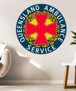 queensland ambulance service metal sign bnn38ms 6734