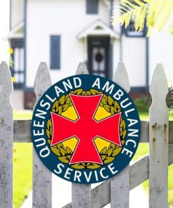 queensland ambulance service metal sign bnn38ms 8303