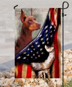 red doberman flag 1344