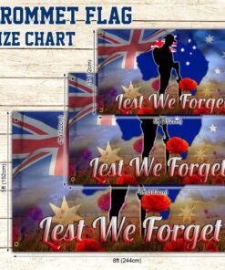 remembrance day flag lest we forget thb3433gf 6770