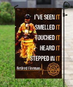 retired fireman flag 8782