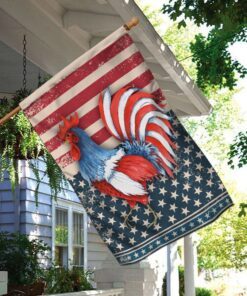 rooster american us flag 2791