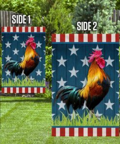 rooster cock 4th of july flag tqn201f 1473