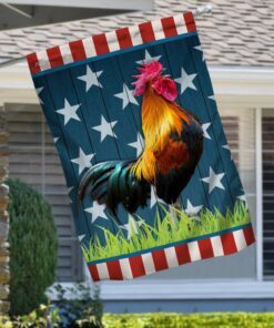 rooster cock 4th of july flag tqn201f 1965