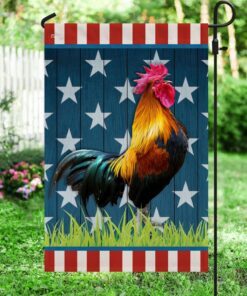 rooster cock 4th of july flag tqn201f 6832