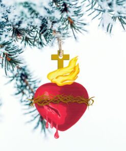 sacred heart of jesus christmas ornament qnk1017o 4320