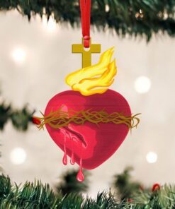 sacred heart of jesus christmas ornament qnk1017o 7539