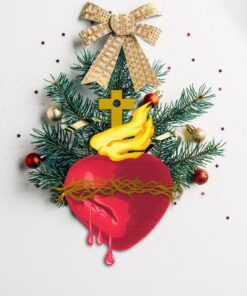 sacred heart of jesus christmas ornament qnk1017o 8430