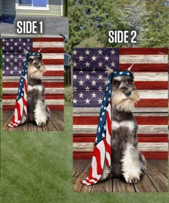 schnauzer dog flag charming dog ntb216fv15 4181