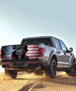 skull american truck tailgate decal sticker wrap 2468