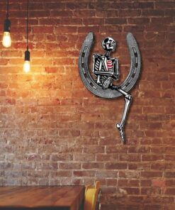 skull hanging metal sign alone nnt481ms 4763