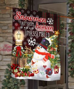 snowman flag snowmen fall from heaven unassembled lha1926f 2949