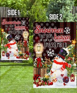 snowman flag snowmen fall from heaven unassembled lha1926f 4619