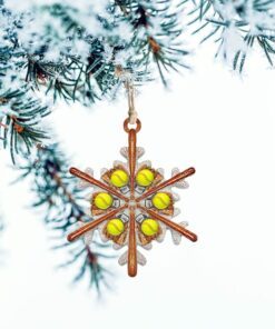 softball custom shaped ornament snow flake nnt137ov1 3128