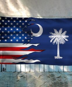 south carolina and american grommet flag mlh1913gfv1 5722