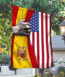 spanish and american flag tqn822f 7562