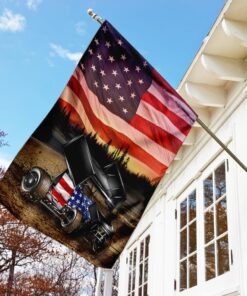 sprint car racing american flag 6071