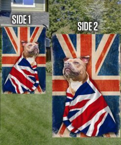 staffordshire bull terrier flag patriotic dog anl08fv4 4988