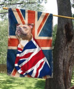 staffordshire bull terrier flag patriotic dog anl08fv4 7938