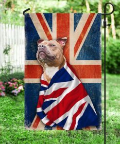 staffordshire bull terrier flag patriotic dog anl08fv4 8720