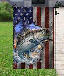 striper fishing flag 8494