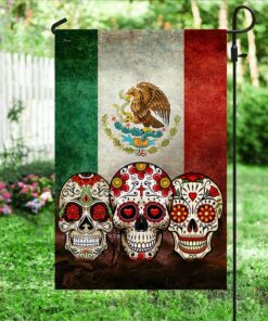 sugar skull mexican flag qnn577f 2510