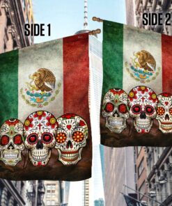 sugar skull mexican flag qnn577f 3299