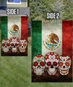 sugar skull mexican flag qnn577f 6380