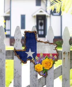 texas american yellow rose hanging metal sign lnt02ms 1455