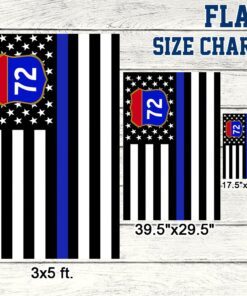 thin blue line american flag bnn231f 8674