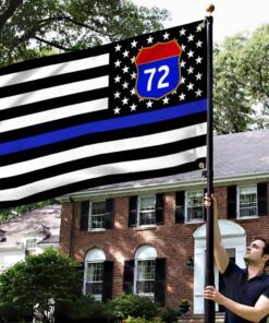 thin blue line american grommet flag bnn231gf 1230