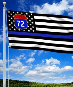 thin blue line american grommet flag bnn231gf 4224