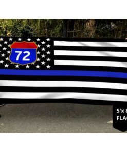 thin blue line american grommet flag bnn231gf 8272