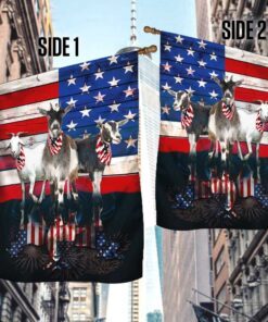 three goats american flag 2354