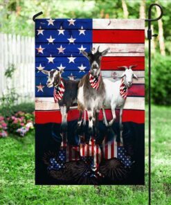 three goats american flag 3144