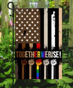 together we rise black lives matter flag 1172