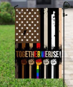 together we rise black lives matter flag 1683