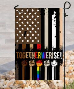 together we rise black lives matter flag 4037