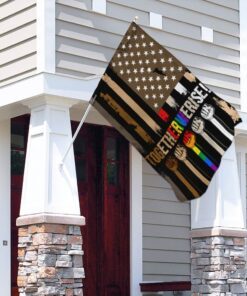 together we rise black lives matter flag 5227