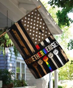 together we rise black lives matter flag 5505