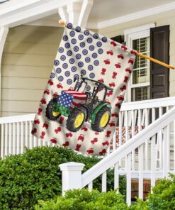 tractor farmer american flag 4735