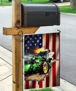 tractor farmer american flag 5295