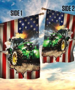 tractor farmer american flag 5467