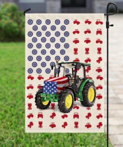 tractor farmer american flag 5892