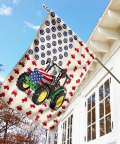 tractor farmer american flag 7391