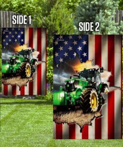 tractor farmer american flag 8070