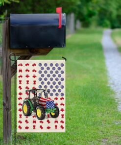 tractor farmer american flag 8295