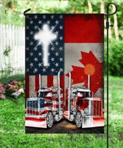 trucker flag canada and american trucker flag lha2095f 1143