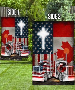 trucker flag canada and american trucker flag lha2095f 4646