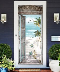 turtle beach scene door cover 6858